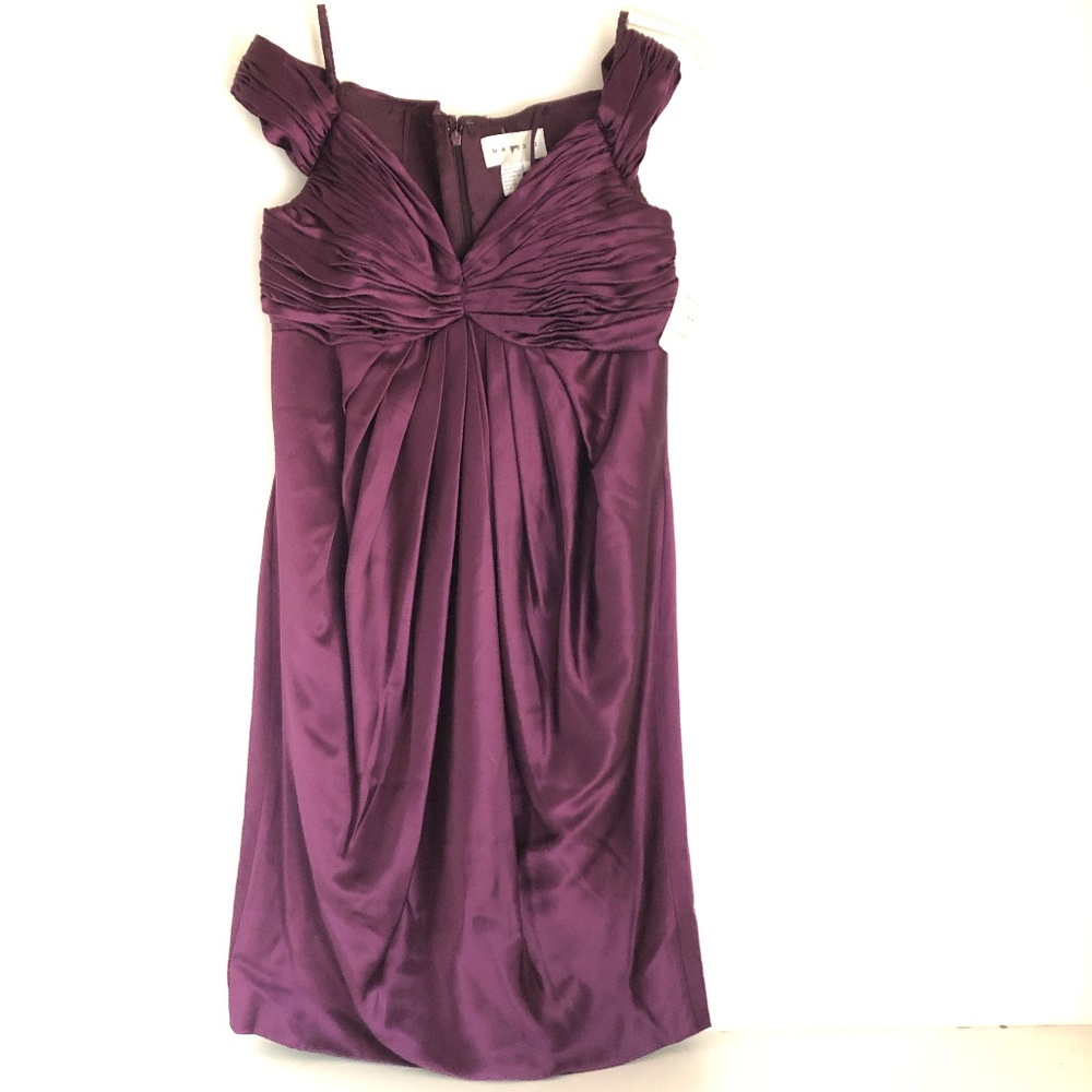 NWT Evening Dress Size 6 Purple Neimans Basix box 2